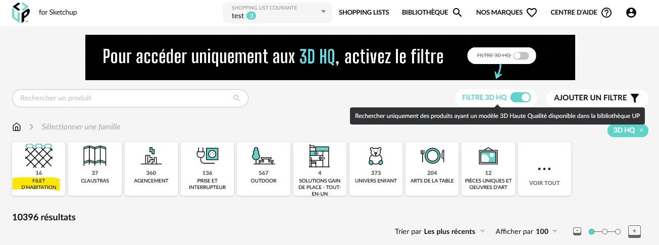 LOFTNETS est sur UP for SketchUp