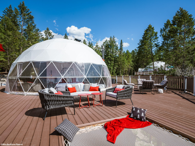 Filet pour terrasse d'hôtel au Canada