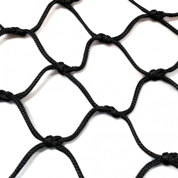 60mm black knotted netting for catamaran