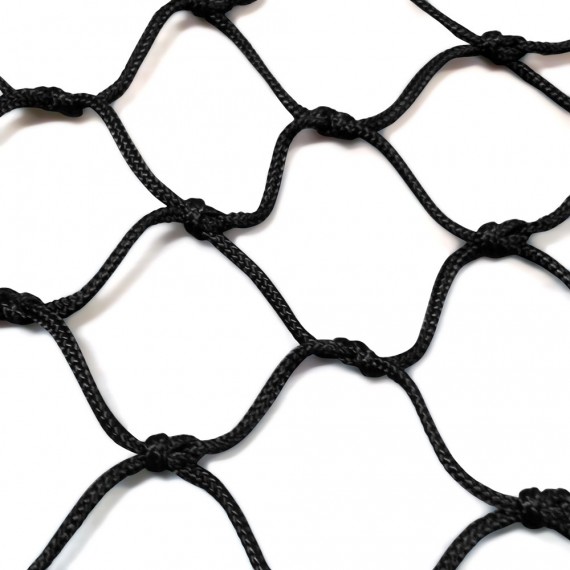 Katamarannetz aus geknoteten 60 mm Maschen, schwarz