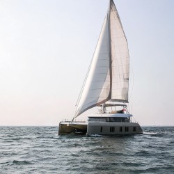Katamarannetze für Sunreef 50A