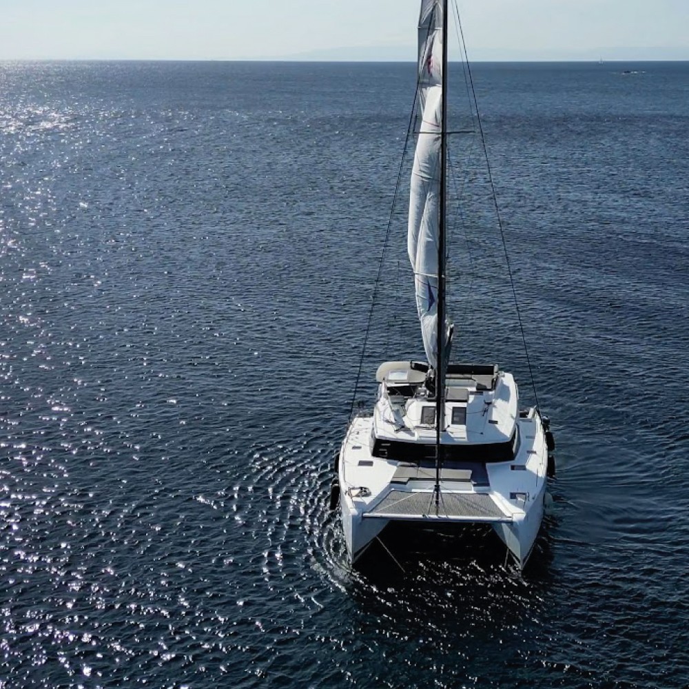 Katamarannetz für Fountaine Pajot Elba 45 Katamarannetz für Fountaine Pajot Elba 45