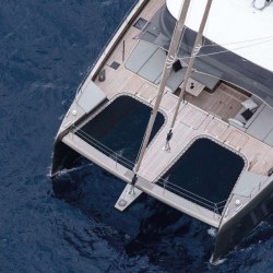 Katamarannetze für Sunreef 70