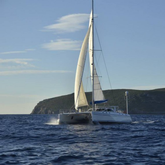 Trampoline for Catana 531 catamaran