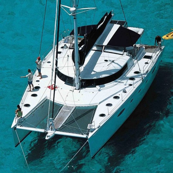 Trampoline for Eleuthera 60 catamaran