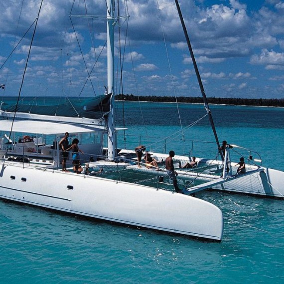 Trampoline net for TAHITI 80 Catamaran