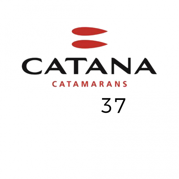 Trampoline net for CATANA 37 catamaran