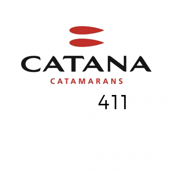 Trampoline net for CATANA 411 catamaran