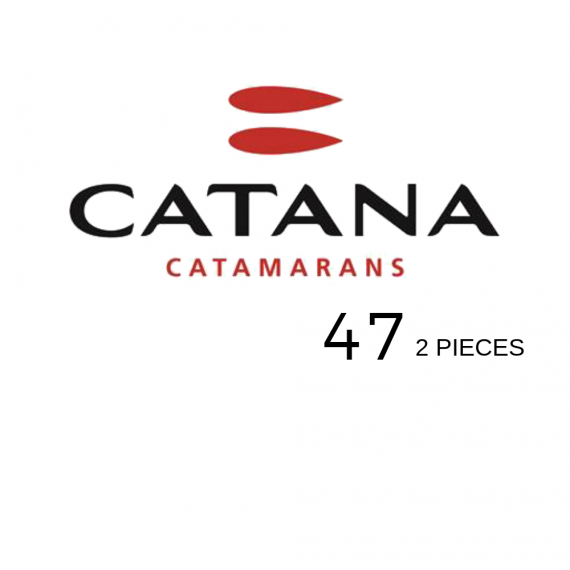 Trampoline for Catana 47 catamaran 2 pieces