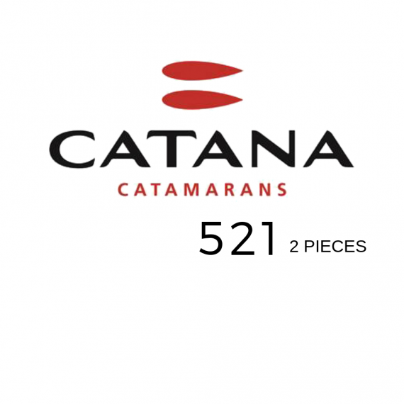 Trampoline for Catana 521 catamaran (2 pieces)