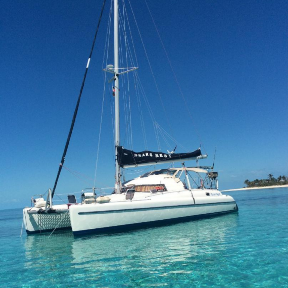 Trampoline for Antigua 37 catamaran