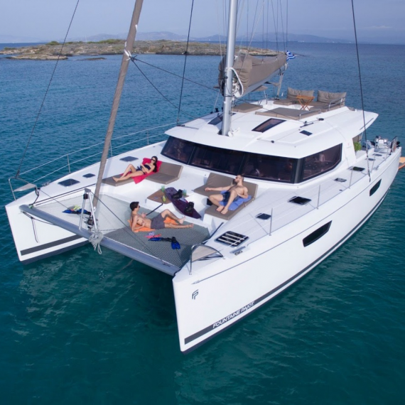 Trampoline for Saba 50 catamaran