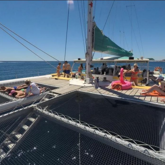 Trampoline for Tahiti 60 catamaran