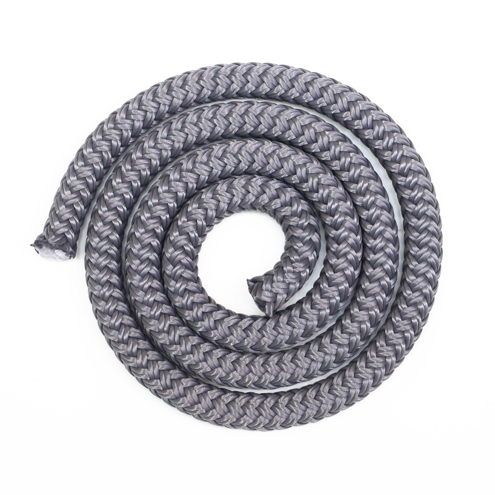 10-mm (13/32'') grey tensioning rope for hammock floors and deck netting