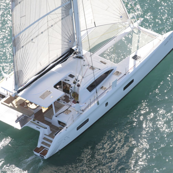 Trampoline for Outremer 5X catamaran