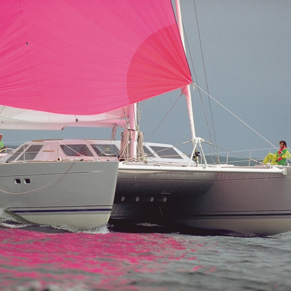 Trampoline for Lagoon 55 catamaran 