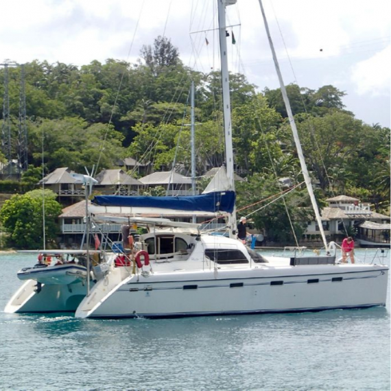 Trampoline for Privilège 435 catamaran