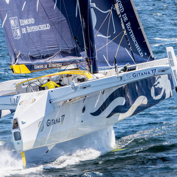 Trampolinnetze in Dyneema für Maxi Trimaran