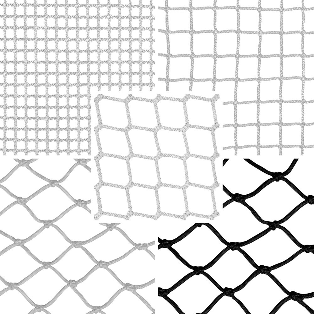 Hammock floor netting material samples