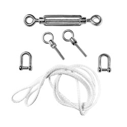 Dyneema® Seil-Pack für fehlende Seite auf Metall - Edelstahl
