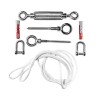 Dyneema® Seil-Pack für fehlende Seite auf Beton - Edelstahl