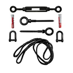Dyneema® Seil-Pack für fehlende Seite auf Beton - Schwarz