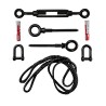 Dyneema® rope kit for missing edge on concrete - Black