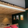 Pontet sur platine inox A4 noir avec vis