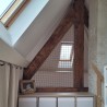 Filet vertical intérieur beige 1,41 m² LOFTNETS pour sécuriser une chambre