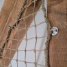 Vertikales Netz für Innenbereich beige 1,41 m² zur Sicherung eines Zimmers