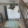 Wohnnetz Innenbereich weiß 7,4 m² Punkt-zu-Punkt-Schnürung