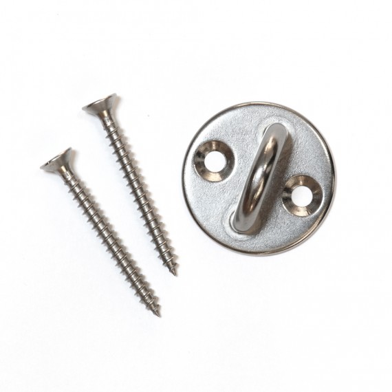 A4 stainless steel eye plate with screws