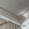 Wohnnetz Innenbereich weiß 7,4 m² Punkt-zu-Punkt-Schnürung