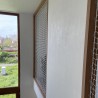 3 vertikale Netze Typ Geländer weiß 11,7m²