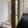 3 vertikale Netze Typ Geländer weiß 11,7m²