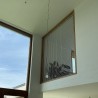 3 guardrail vertical nets in white mesh 11,7m²