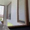 3 vertikale Netze Typ Geländer weiß 11,7m²