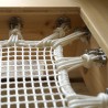 Piastrina di bloccaggio inox A4 avec vis 5x50 mm