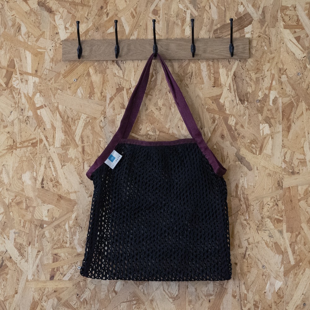 Upcycled Bag 15mm Mesh - Noir et Gris