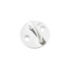 Pontet sur platine inox blanc avec vis 70 mm pour filet d'habitation