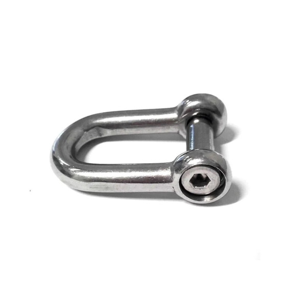 Straight shackle A4 stainless steel