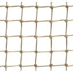50 mm (2'') beige knotted loft net