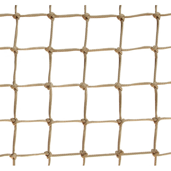 50 mm (2'') beige knotted loft net