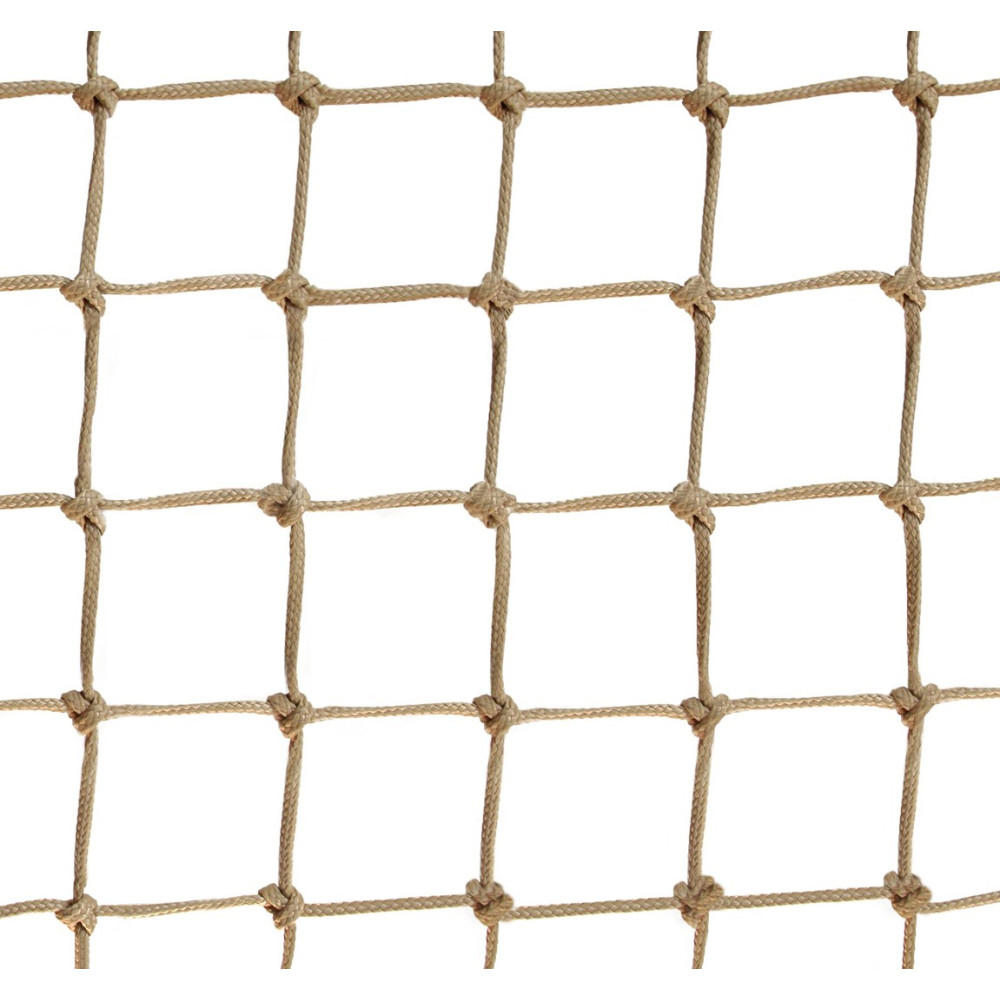 50 mm beige knotted netting