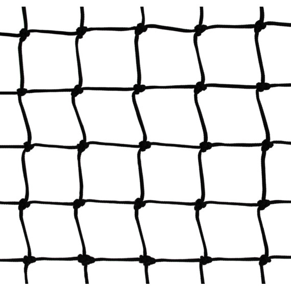 Wohnnetz aus geknoteten Maschen 60 mm schwarz