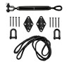 Dyneema® rope kit for missing edge on wood - Black