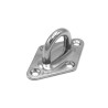 Piastrina di ancoraggio legno inox A4