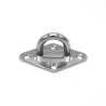 Piastrina di ancoraggio legno inox A4