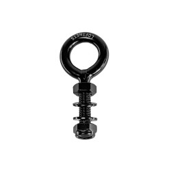 Cáncamo con tuerca de 10x40 mm inox A4 negro