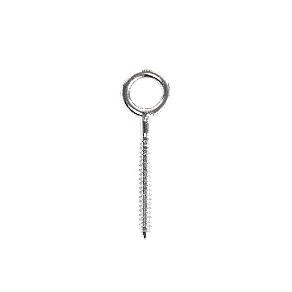 Gancio ad occhiello 8x80 mm inox A4